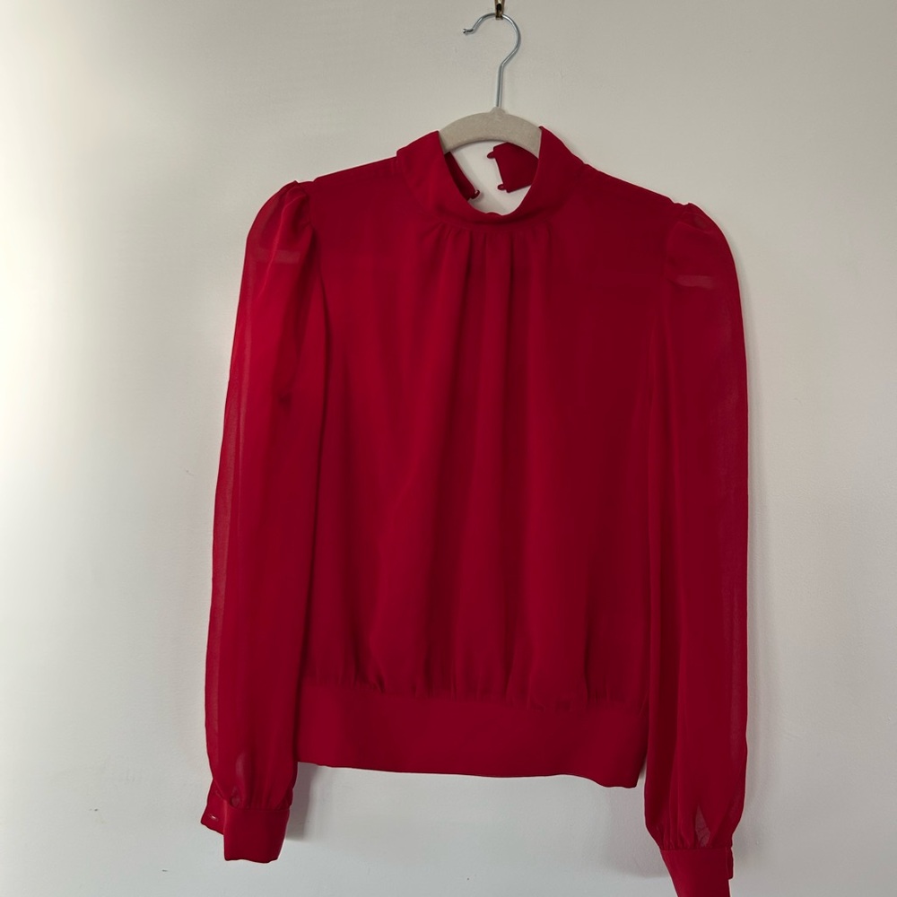 Elegant Red Women's Top